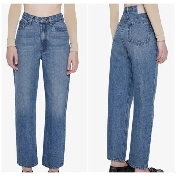 Mother Love Sz 34 Snacks Double Stack Ankle Delicious Memories Blue Jeans New - Picture 1 of 7